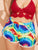 Plus Tie Dye Pom-pom Swimming Shorts