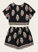 Plus Tribal Print Tee & Shorts Set