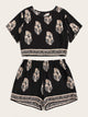 Plus Tribal Print Tee & Shorts Set