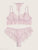 Plus Sheer Floral Lace Lingerie Set With Choker