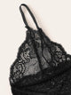 Plus Lace Top With Satin Panty Lingerie Set