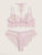 Plus Sheer Floral Lace Lingerie Set With Choker