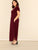  Plus Pocket Side Curved Hem Dress