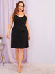 Plus Contrast Lace Night Dress