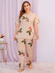 Plus Fruit Print Pajama Set