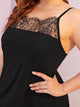 Plus Contrast Lace Night Dress