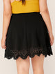 SHEIN Plus Elastic Waist Laser Cut Skirt