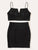 Plus Solid V-bar Crop Cami & Skinny Skirt Set