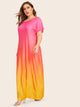 Plus Ombre Maxi Tee Dress