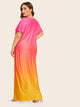 Plus Ombre Maxi Tee Dress