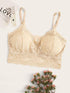 Plus Floral Lace Bra