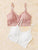 Plus Floral Lace Bra Set 2pack