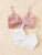 Plus Floral Lace Bra Set 2pack