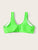 Plus Neon Green Scoop Neck Swimming Top