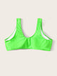 Plus Neon Green Scoop Neck Swimming Top