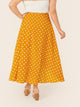 SHEIN Plus Polka Dot Wrap Knot Skirt