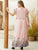 Plus Floral Embroidery Stripe Maxi Dress