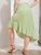 Plus Side Knot Ruffle Hem Wrap Skirt