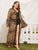 Plus Leopard Frill Trim Robe With Belt