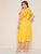 Plus Ruffle Trim Sleeveless Belted Midi Dress