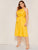 Plus Ruffle Trim Sleeveless Belted Midi Dress