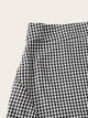 Plus Gingham Ruffle Hem Skirt