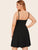 Plus Solid Flare Hem Midi Cami Dress