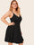 Plus Solid Flare Hem Midi Cami Dress