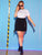 Plus Contrast Tape Double Pocket Mini Skirt