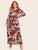 Plus Scarf Print Belted Dress