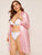 Plus Striped Satin Robe With Belt