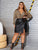 SHEIN Plus Split Side PU Skirt