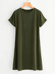 Plus Rolled Cuff Tee Dress