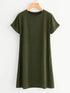 Plus Rolled Cuff Tee Dress