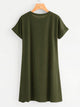 Plus Rolled Cuff Tee Dress