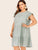 Plus Ruffle Cuff Ruffle Hem Midi Dress