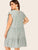Plus Ruffle Cuff Ruffle Hem Midi Dress