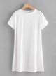 Plus Rolled Cuff Tee Dress