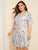 Plus Cartoon Print Robe With Belt