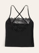 Plus Contrast Lace Cami Top