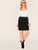 SHEIN Plus Pearl Beaded Skirt Without Chain