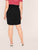 SHEIN Plus Paperbag Waist Wrap Asymmetrical Hem Belted Skirt
