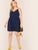  Plus Scallop Trim Flare Slip Dress