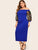  Plus Bardot Pencil Dress With Embroidered Mesh Sleeve