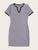  Plus Notch Neck Striped Ringer Dress