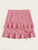 Plus Polka Dot Print Ruffle Hem Drawstring Skirt