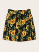 SHEIN Plus Paperbag Waist Sunflower Print Skirt