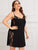 Plus Contrast Lace Cami Dress