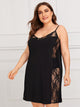 Plus Contrast Lace Cami Dress