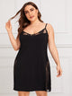 Plus Contrast Lace Cami Dress